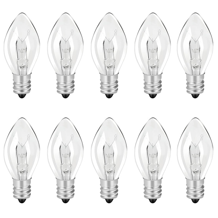 SENITEK EARPADS Flea Trap Light Bulb Replacement, 10 Pack 7W Flea Trap Bulbs, Replacement Bulbs for Flea Traps Inside Your Home, E12 7 Watt 120 Volt Bulb with a Screw-in Base for Flea Trap Light Lamp