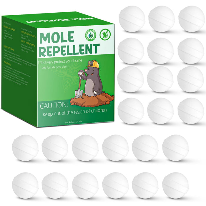 24pack Mole Repellent, Mouse Repellent, Groundhog Repellent, Gopher Repellent, Vole Repellent for Lawn Garden Yard Outdoor, Armadillo Repellent, Mole Deterrent