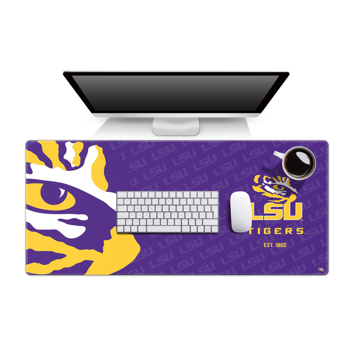 YouTheFan NCAA LSU Tigers Logo Series Desk Pad