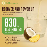 KEY NUTRIENTS Electrolytes Powder No Sugar - Tropical Pineapple Coconut Electrolyte Powder - Hydration Powder - No Calories, Gluten Free Keto Electrolytes Powder - 90 Servings - Made in USA