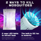 AICase Portable Electronic Rechargeable Mosquito Fly Killer lamp/Bug Zapper for Summer Trip,Outdoor Camping,Patio,Home and Garden