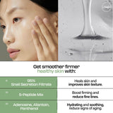 JUMISO Snail Mucin 95% + Peptide Essence 4.73 fl.oz / 140ml | Hydrating Serum with Snail, Face Moisturizer for Dry Skin, Daily Deep Hydration, Korean Skincare
