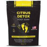 Citrus Detox Foot Soak with Epsom Salt - Pack of 2 - Removes Foot Callus, Boost Immune, Helps Treat Athletes Foot, Inflammation, Tired, Aching Feet and Toenail inflammation