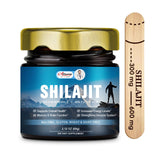 Organic Pure Himalayan Shilajit Resin 600mg - Maximum Potency Golden Shilajit Supplement with Fulvic Acid & 85+ Trace Minerals Complex for Energy & Immune Support