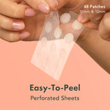 Rael Pimple Patches, Miracle Invisible Spot Cover - Hydrocolloid Acne Pimple Patch for Face, Blemishes, Zits Absorbing Patch, Breakouts Spot Treatment for Skin Care, Facial Sticker, 2 Sizes (48 Count)
