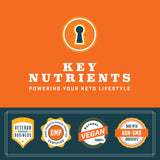 KEY NUTRIENTS Electrolytes Powder Packets - Tangy Orange 20 Pack Hydration Packets - Travel Hydration Powder - No Sugar, No Calories, Gluten Free - Made in USA