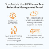 ScarAway Complete Scar Treatment Kit, Clinically Supported Scar Treatment, (2) Tan Medical-Grade Silicone Scar Sheets (1.5" x 3") and Silicone Scar Gel (0.35 Oz), Water-Resistant & Self-Adhesive