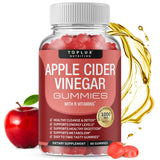 Toplux Apple Cider Vinegar Gummies - 1000mg ACV with B12, Beet Root, Pomegranate for Immune System, Detox & Cleanse, Gummy Alternative to Apple Cider Vinegar Capsules, for Men Women, 60 Gummies