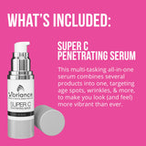 Vibriance Dynamic Duo Skincare Bundle | Super C Vitamin C Serum & Retinol Serum Skincare Set | Age-Defying Day & Nighttime Power