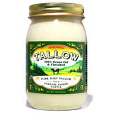 Cooking Beef Tallow - Glass Jar - Pasture Raised Cattle - Grass Fed Grass Finished