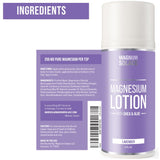 Magnesium Lotion – Super Concentrated – Made with Aloe and Shea – Safe for Kids, Made in the USA (Lavender)