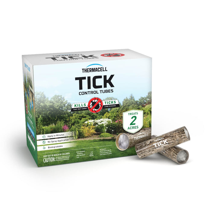 Thermacell Tick Control Tubes for Yards; 48 Tubes; Protects 2 Acres from Ticks; No Spray, No Granules, No Mess; Environmentally Friendly Alternative to Tick Spray & Tick Repellent