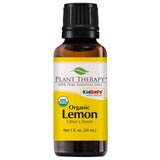 Plant Therapy Organic Lemon Essential Oil 100% Pure, USDA Certified Organic, Undiluted, Natural Aromatherapy, Therapeutic Grade 30 mL (1 oz)