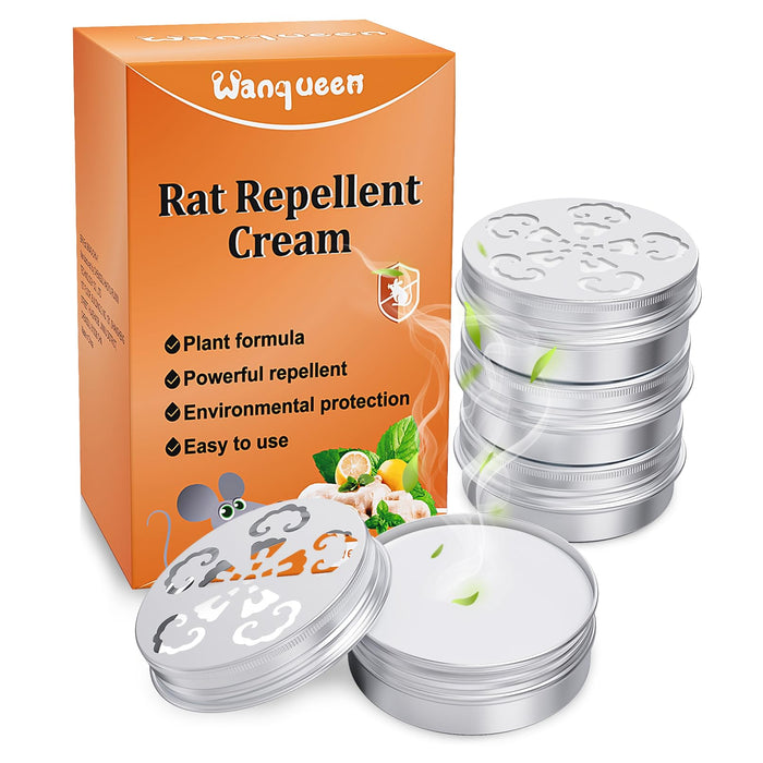 4 Pack Rodent Repellent for Car Engines, Peppermint Oil to Repel Mice and Rats, Mouse Repellent Keep Rodents Out of Car Rat Repellent for House Mice Repellent Outdoor