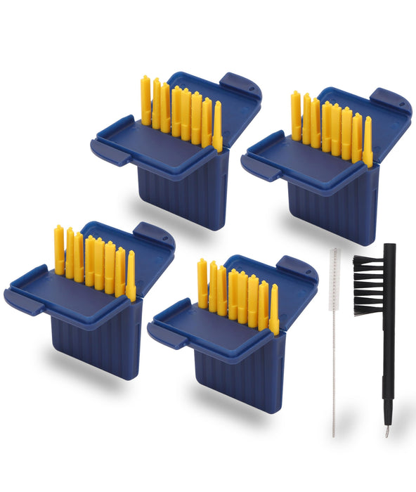 32Pcs Wax Guards, Replacement Wax Filters for Starkey Wax Guard Filters, Hearing Aids Earwax Catcher with Cleaning Brush, Hear Clear Removal and Replacement