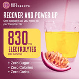 KEY NUTRIENTS Electrolytes Powder No Sugar - Delicious Passion Fruit Electrolyte Powder - Hydration Powder - No Calories, Gluten Free Keto Electrolytes Powder - 90 Servings - Made in USA