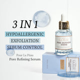 POUR LA PEAU Pore Refining Serum | Pore Minimizing Serum for Face | Organic Face Moisturizer Pore Tightening Serum | Hydrating Face Serum Pore Minimizer Korean Skin Care Products (1.01 Fl. Oz)