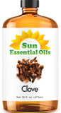 Sun Essential Oils 16oz - Clove Essential Oil - 16 Fluid Ounces