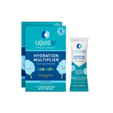 Liquid I.V. Hydration Multiplier Kids - Blue Cotton Candy - Hydration Powder Packets | Electrolyte Drink Mix | Easy Open Single-Serving Stick | Non-GMO | 16 Sticks