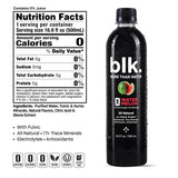 blk. Natural Mineral Alkaline Water, Watermelon, 500 mL Pack of 12, 8 pH Water, Bioavailable Fulvic & Humic Acid Extract, Trace Minerals, Electrolytes to Hydrate, Repair & Restore Cells