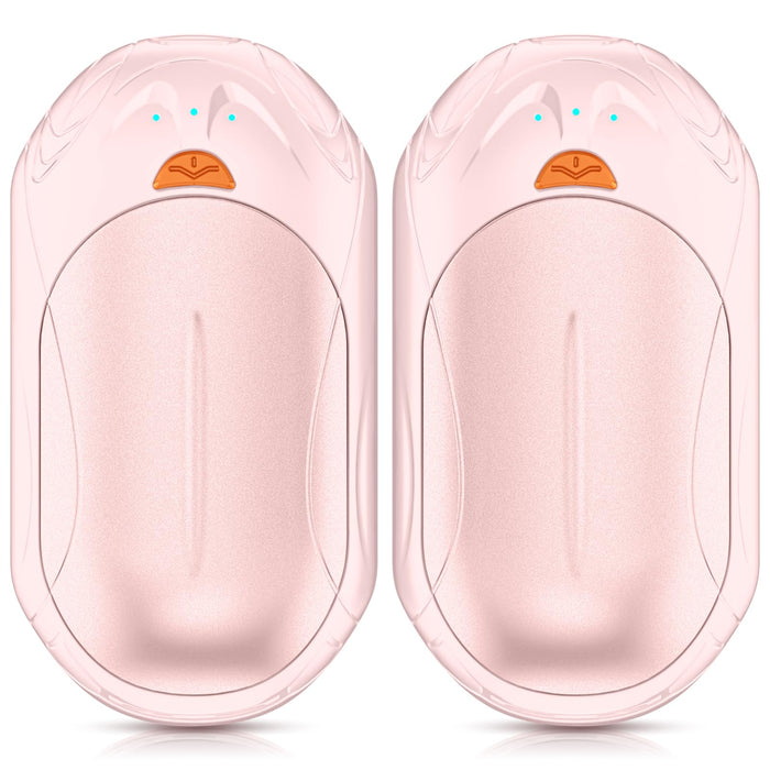 AI Hand Warmers Rechargeable 2 Pack,6000mh Rechargeable Hand Warmer,20Hrs Long Heating Electric Hand Warmer,Portable Pocket Heater,Pocket Size Reusable Hand Warmer, Gifts for Christmas,Camping,Hunting