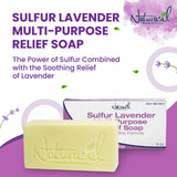 Naturasil 10% Sulfur Lavender Soap Bar Natural Skin Treatment for Acne, Bug Bites, Warts Treatment, Viral Bumps, Nodes & Itching | for Kids & Adults |113 grams