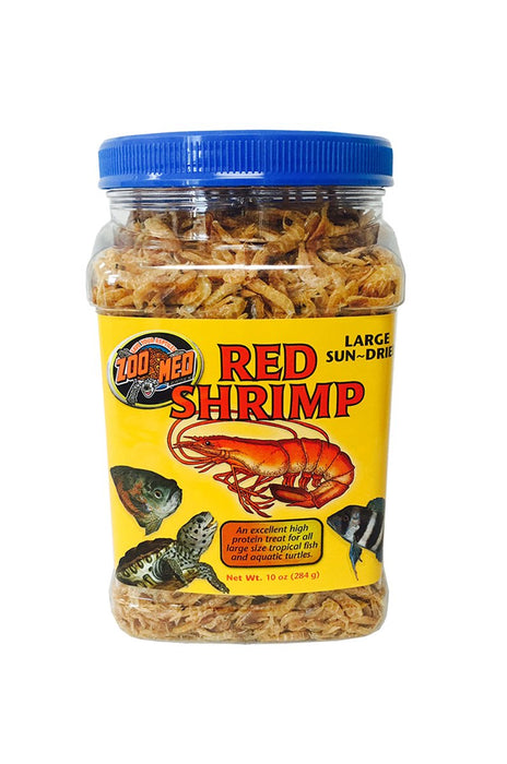 Zoo Med Large Sun-Dried Red Shrimp Aquatic Turtle Food, 10 oz.