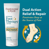 FRANKINCENSE & MYRRH Intensive Foot Therapy Lotion - Foot Pain Relief Lotion - Dual Action Pain Cream and Hydrating Skin Repair with Essential Oils, 6 Ounce - 2 pack