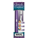 Wahl Clean & Confident Female Battery Pen Trimmer & Detailer with Rinseable Blades for Eyebrows, Facial Hair, & Light Grooming- Hygienic Grooming & Easy Cleaning with Battery Included - Model 5640-100