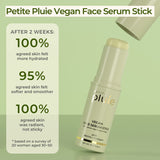 Petite Pluie Vegan Face Serum Stick (0.35 oz) with Green Tea, Collagen, and Niacinamide For Anti-Aging & Moisturizing Balm Stick, Hydrating Stick For Face Korean
