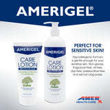 AMERIGEL Care Lotion – Hypoallergenic Moisturizer - Diabetic Skin Care - Rehydrates and Soothes Dry, Irritated Skin - 6 oz.