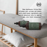 Muse Apothecary Pillow Ritual - Botanical Collection - Calming and Relaxing Pillow Mist, Linen and Fabric Spray - Infused with Natural Aromatherapy Essential Oils - 8 oz, Warm Cedar