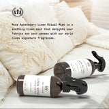 Muse Bath Apothecary Linen Ritual - Aromatic, Soothing, and Relaxing Linen Mist, Laundry and Fabric Spray - Infused with Natural Aromatherapy Essential Oils - 8 oz, Amber Cashmere, 2 Pack