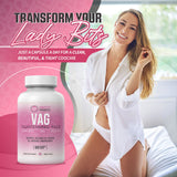 Pretty Privates Vagina Tightening Pills for Women - Tighten and Cleanse While Increasing Lubrication with No Weight Gain - 60 Capsules