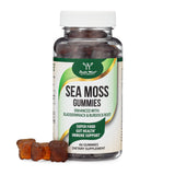 Sea Moss Gummies for Adults Max Strength 3,000mg (60 Irish Sea Moss Gel Gummies Enhanced with Bladderwrack and Burdock Root) Superfood Gummies for Immune Support (Non-GMO, Gluten Free) by Double Wood
