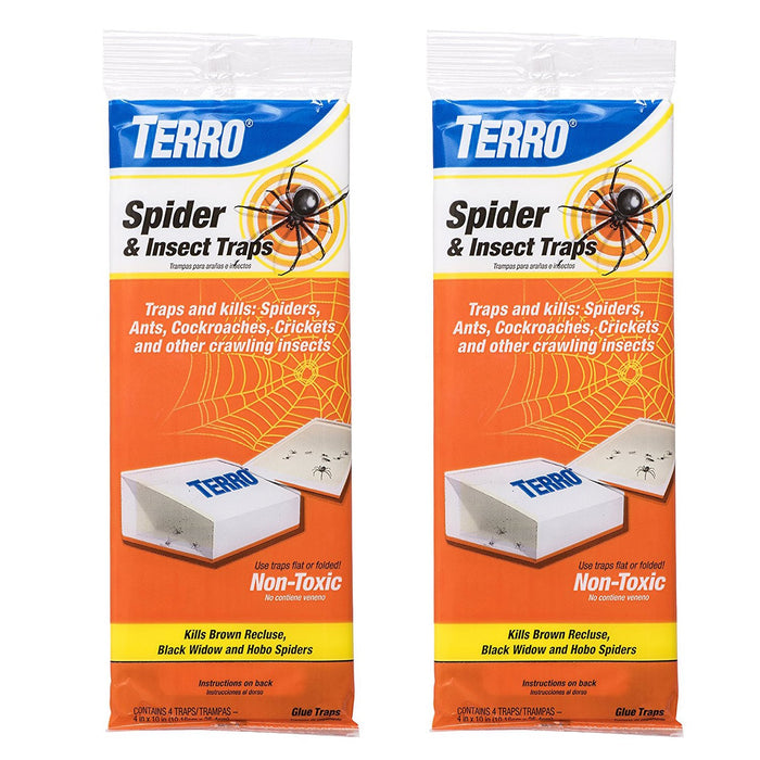 TERRO Spider & Insect Traps (8 Traps, Multi)