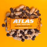 Atlas Protein Bar, 20g Protein, 1g Sugar, Clean Ingredients, Gluten Free (Peanut Butter Chocolate Chip, 12 Count (Pack of 1))