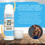 Imagine Dermatology Male Re-Vitalize PLUS - Oats Penile Health Cream for Men - Relieve, Restore and Support Skin - Moisturizer Penile Lotion - Large Value Size (5fl oz/150ml)