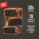 MET-Rx Big 100 Protein Bar, Meal Replacement Bar, 30G Protein, Salted Caramel Brownie Crunch, 9 Count, 3.52 Oz.