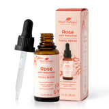 Plant Therapy Rose with Bakuchiol Facial Serum 1 oz with Rose Extract, Rosehip Seed Oil, and Carrot Seed Oil, Reduces the Appearance of Fine Lines & Wrinkles