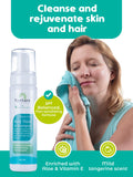 Nurture Rinse Free Body Wash & Shampoo w/Aloe | Hospital Grade Hair & Body Waterless Cleansing Foam | Women, Camping, Elderly & Hospital Patients | Shower Bath & Hand Soap for Sensitive Skin