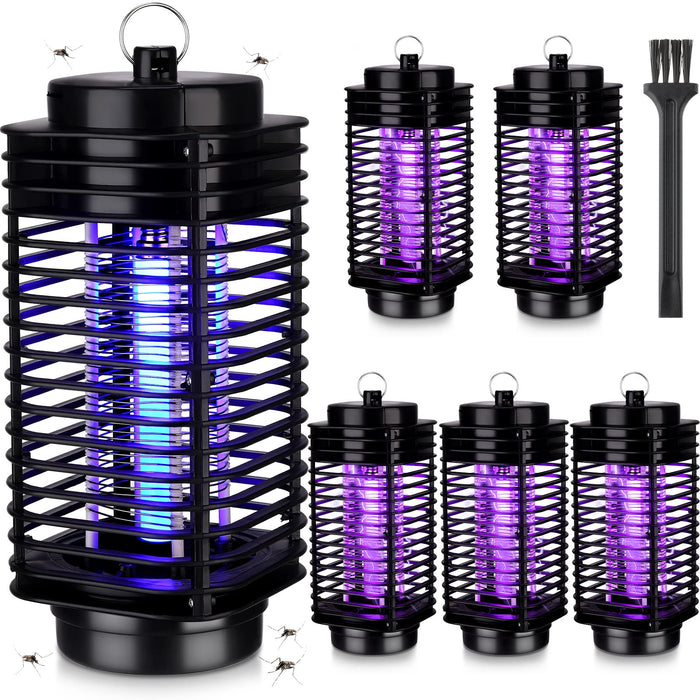 6 Pieces Mosquito Killer Bug Zapper, Electric Insect Fly Trap Electric Mosquito Zappers Fly Zapper Mosquito Killer for Patio Insect Trap Insect Killer Fly Trap for Home Garden Patio Backyard