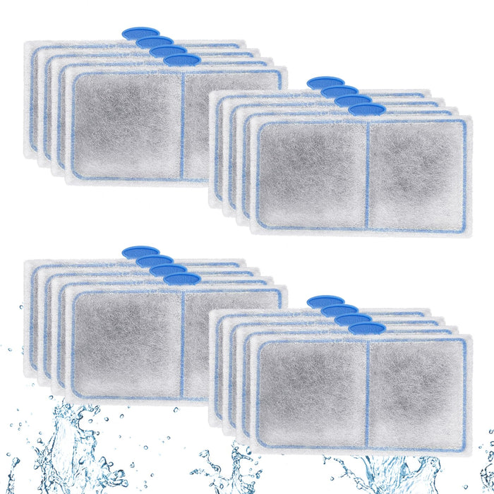 driamor 16 Pack Filter Cartridges for Top Fin EF-S Element and BF5 BETTAFLO, Thickened Fish Tank Remplacement Filters Cartridge with Zeolite