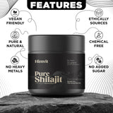 Pure Himalayan Organic Shilajit Resin Supplement | Authentic and Natural | Golden Grade A | Contains Fulvic Acid and Trace Minerals | 50 Grams