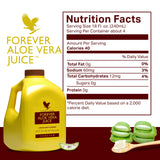 2 Bottles of 1 Liter Aloe Vera Juice. Forever Living Lemon-Lime Flavored Aloe Juice. Pure Aloe Vera Juice Made with Pure Aloe Vera Plant