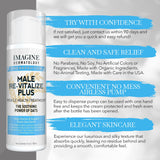 Imagine Dermatology Male Re-Vitalize PLUS - Oats Penile Health Cream for Men - Relieve, Restore and Support Skin - Moisturizer Penile Lotion - Large Value Size (5fl oz/150ml)