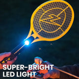 Zap It! Bug Zapper - Rechargeable Mosquito, Fly Killer & Bug Zapper Racket - Electric Fly Swatter Racket - 4,000 Volt - USB Charging, Super-Bright LED Light to Zap in The Dark - Safe to Touch (Medium)