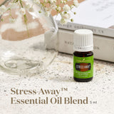 Young Living Stress Away Essential Oil Blend - Calming Scent of Lime, Cedarwood, Vanilla & Lavender - 5ml Bottle for Relaxation On-The-Go.