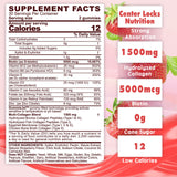 Sugar-Free Hydrolyzed Collagen Peptide Filled Gummies,Extra Strength 1500mg Protein Type I,II,III,V,X with 5000mcg Biotin Vitamin C A E D3 B6 B12 for Immune Digestion Skin Hair Nails Energy Bone Joint