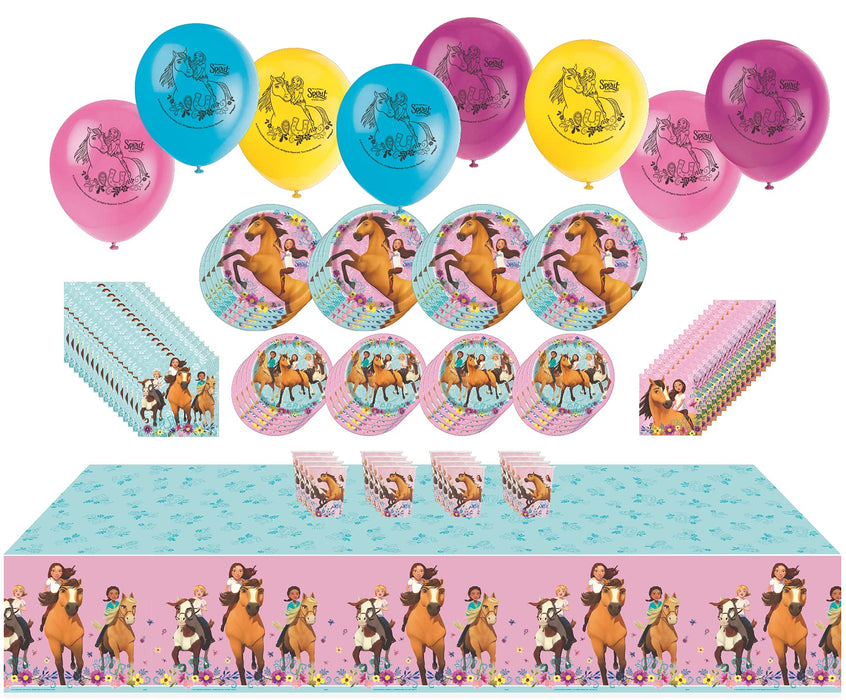 DALIYREPAL Moptrek Free Horse Pony Premium Deluxe Birthday Party Supplies Jumbo Bundle Pack for Garden Sculpture Outdoor Decoration